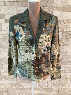 Vintage City Girl by Nancy Bolen Silk Blazer